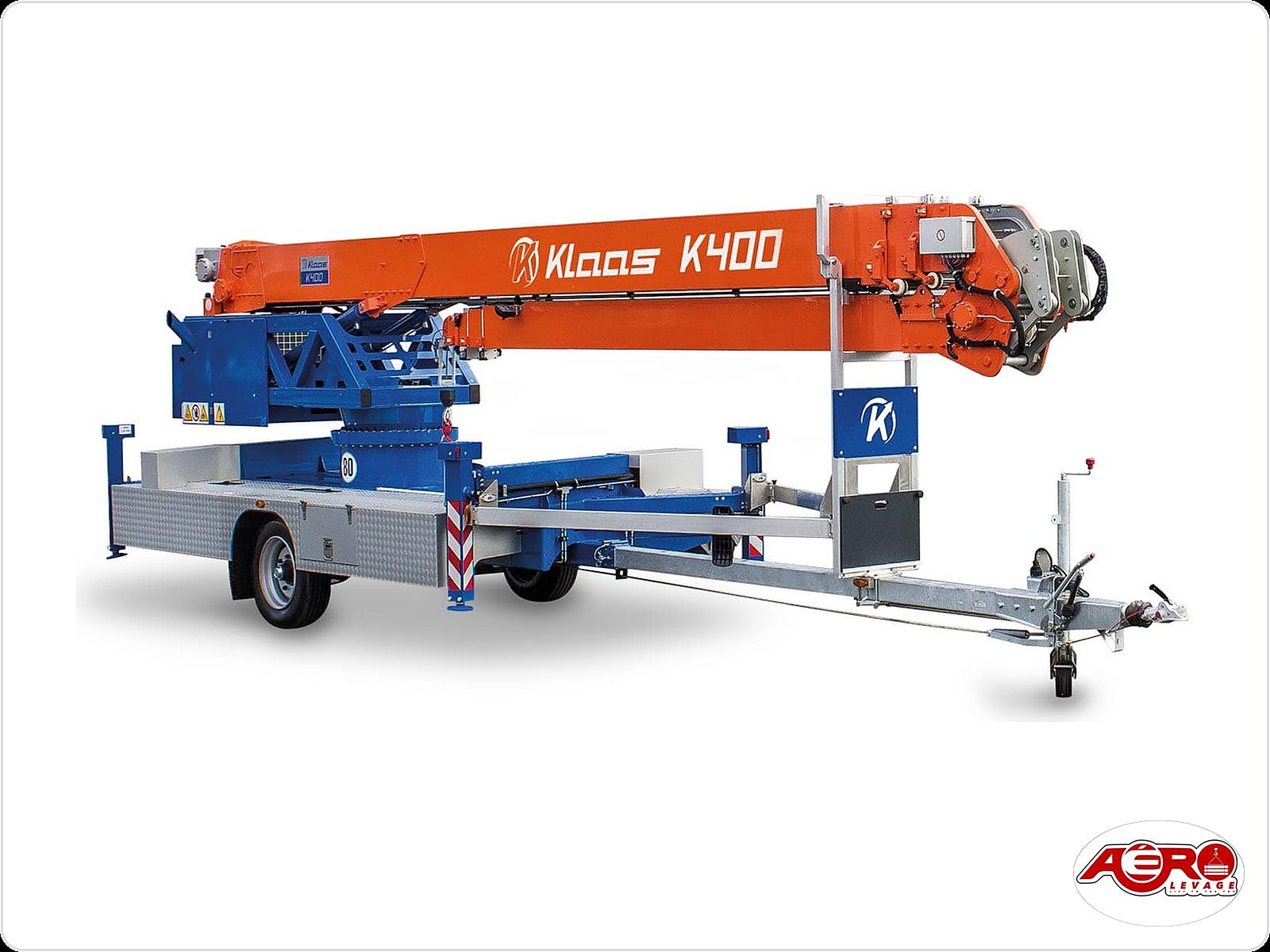Grue sur remorque Klaas K400 — AÉRO LEVAGE
