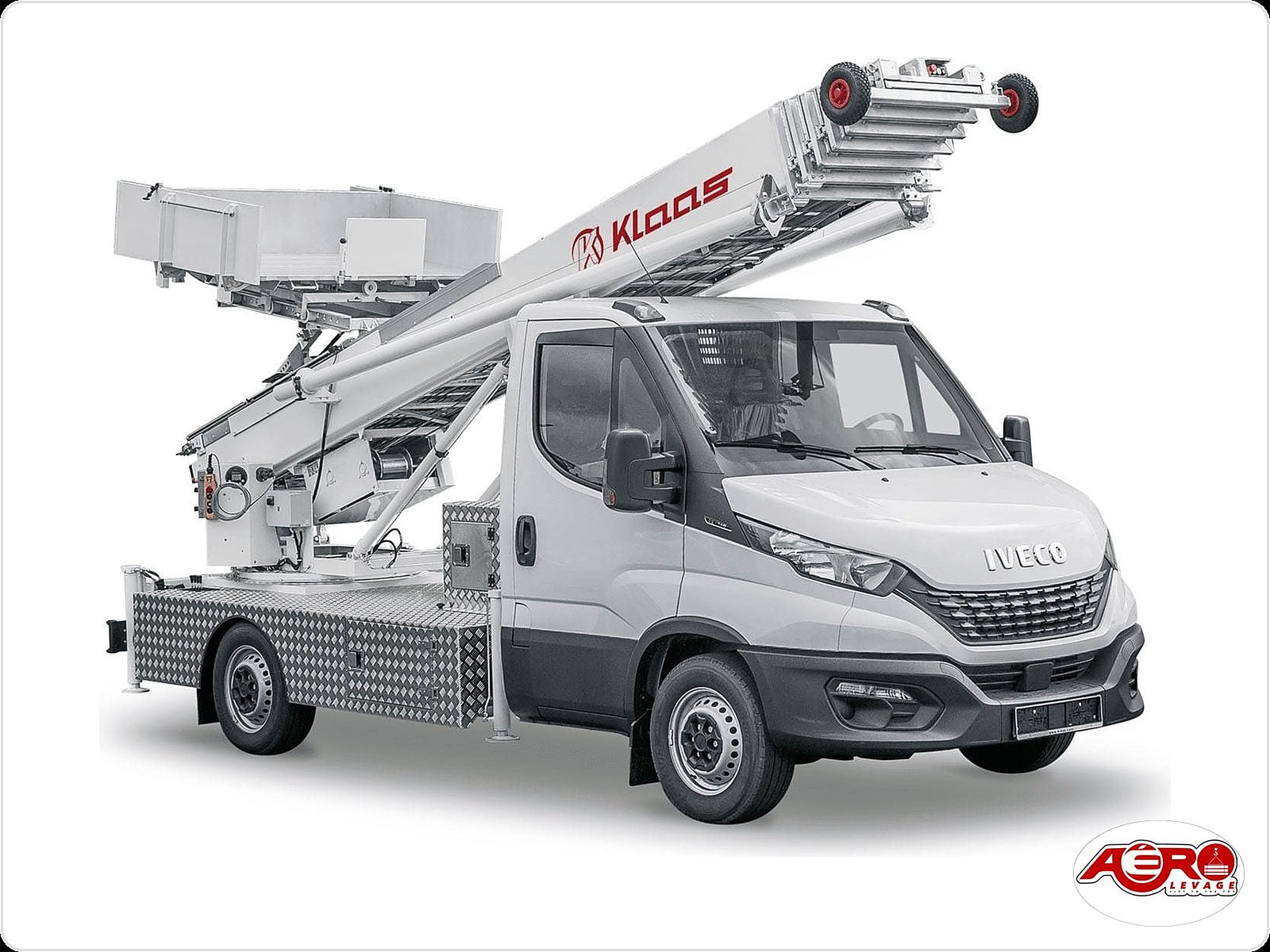 Camion monte-meuble Klaas en intervention